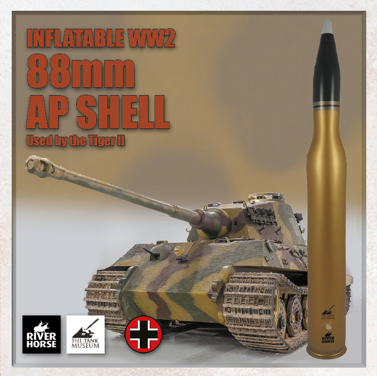 Inflatable WW2 88mm Shell - Tiger II (German)