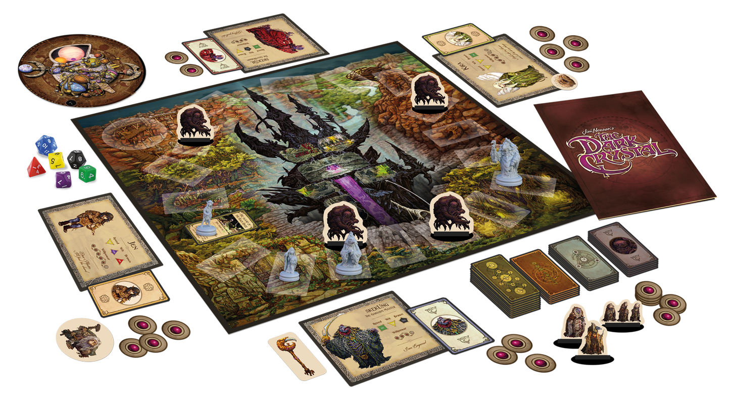 Components of Jim Henson's The Dark Crystal Board Game by River Horse