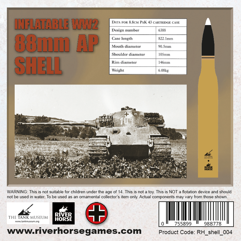 Inflatable WW2 88mm Shell - Tiger II (German)